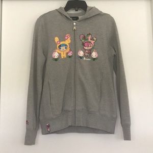 Tokidoki zip-up hoodie size XL